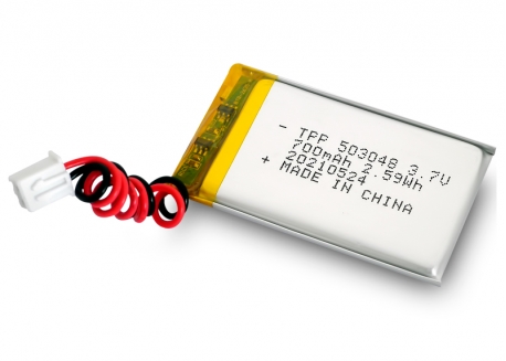 BATERÍA DE LÍTIO-ION REGARGABLE 3.7V 700MAH