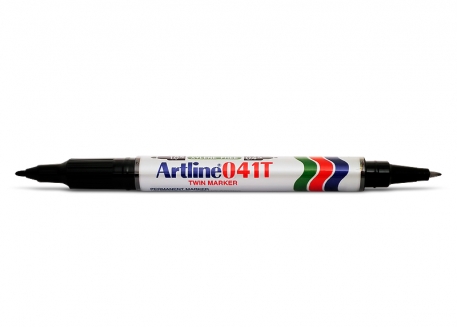 MARCADOR ARTLINE 041T 2 PUNTAS PLÁSTICAS 1MM Y 0.4MM LIBRE DE XILENO (X 12 UNIDADES)