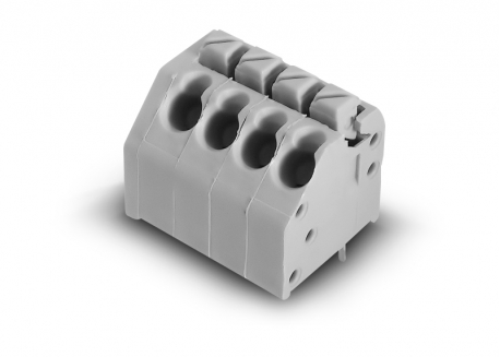 BORNERA 45º 4 POSTES PLUG IN PASO 3.5MM