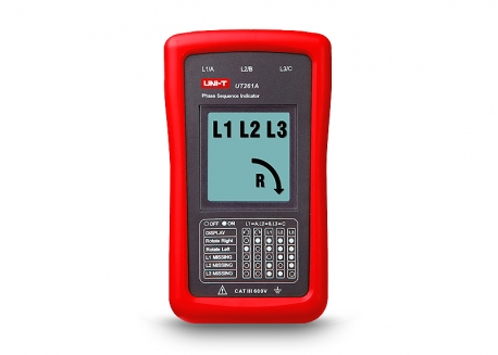UNI-T SECUENCIMETRO ROTACION DE FASE LCD UNI-T UT261A