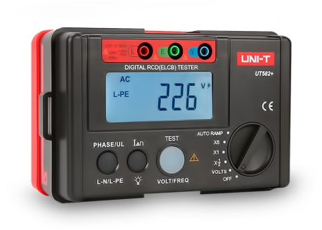 PROBADOR DISYUNTORES DIFERENCIAL UNI-T UT582+