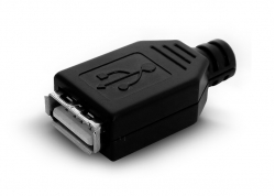 CONECTOR USB TIPO A HEMBRA PARA ARMAR