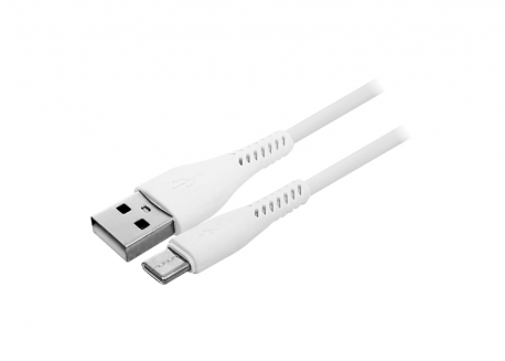CABLE USB TIPO C CARGA RÁPIDA BLANCO 1MT