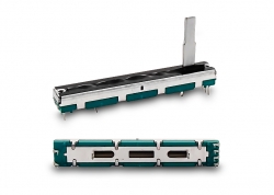 POTENCIÓMETRO DESLIZABLE PARA CONSOLA 45MM RECORRIDO (60MM TOTAL) 50K ST LÍN. (EJE 20MM)