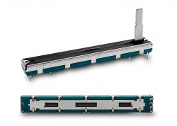 POTENCIÓMETRO DESLIZABLE PARA CONSOLA 60MM RECORRIDO (75MM TOTAL) ST. 10K LIN. (EJE 20MM)