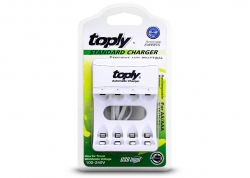 CARGADOR DE 4 PILAS AA/AAA CONECTOR USB (CON INDICADOR LED) INCLUYE CABLE USB