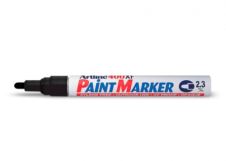 MARCADOR DE PINTURA ARTLINE TRAZO DE 2.3MM COLOR NEGRO (EK-400-NG)