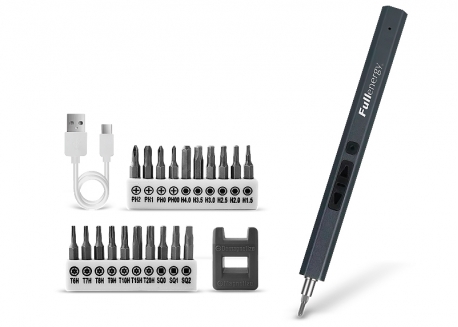 DESTORNILLADOR ELÉCTRICO DE PRECISIÓN RECARGABLE (20 PUNTAS + ILUMINACIÓN LED)