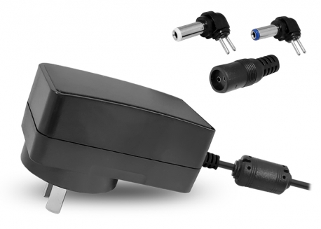 FUENTE SWITCHING 12V 2A PLUG 2.1MM + 2.5MM Y FILTRO FULLENERGY DE PARED