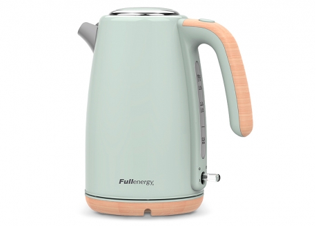 PAVA ELÉCTRICA 1,7L CAMILLE (COLOR VERDE PASTEL / MADERA) FULLENERGY