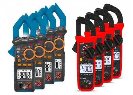 COMBO 8 PINZAS AMPEROMÉTRICAS (4 PINZAS UNI-T UT201+) + (4 PINZAS FL208A+)